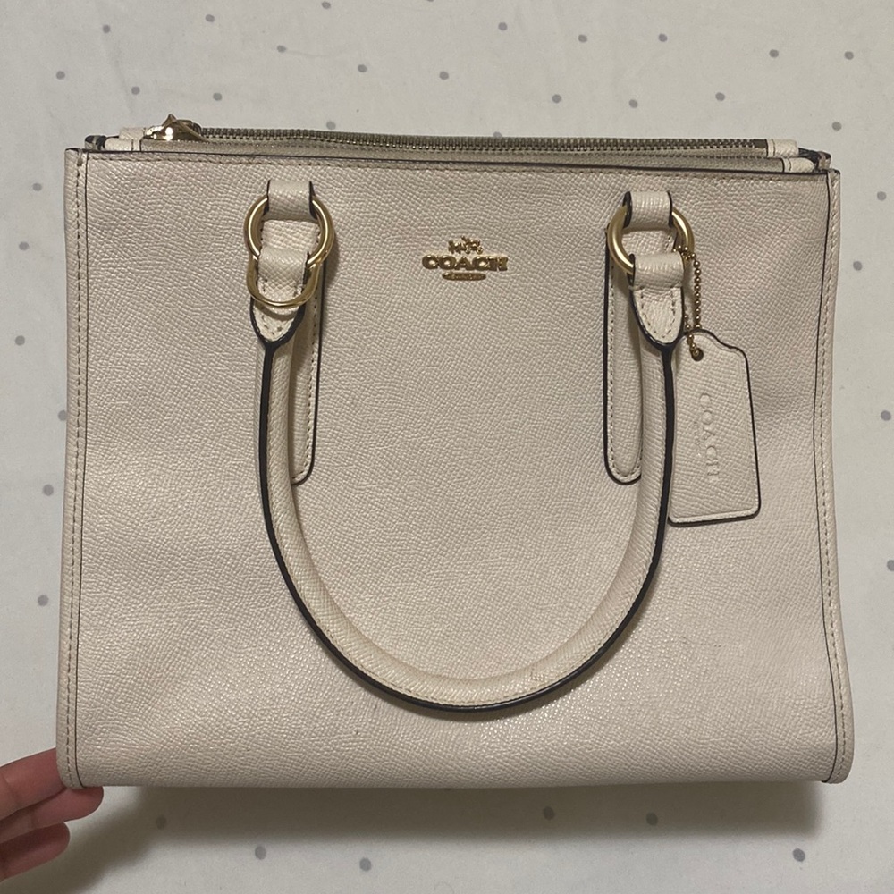 Coach leather handbag